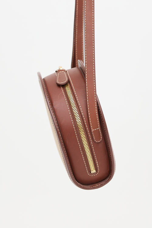A.P.C. Leather & Jute Myla Bag