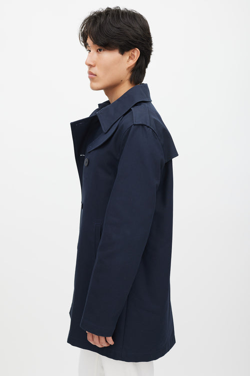 A.P.C. Navy Double Breasted Pea Coat