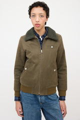 A.P.C. Sherpa Collar Zip Jacket