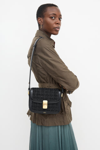 A.P.C. Sparkly Tweed Small Grace Bag