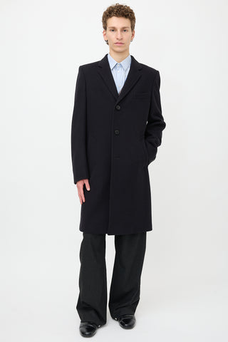 Dries Van Noten Wool Three Button Coat