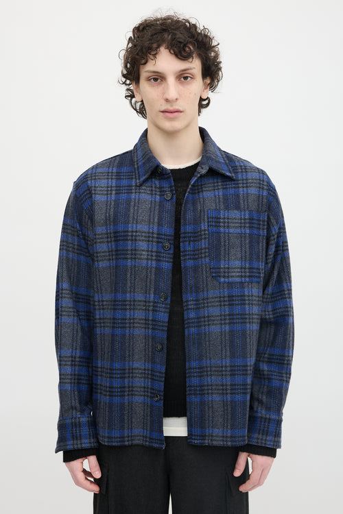 A.P.C. Wool Plaid Shirt