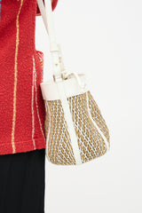 A.P.C. Woven Leather Garance Bucket Bag