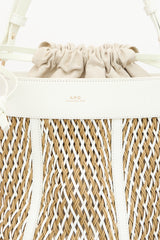 A.P.C. Woven Leather Garance Bucket Bag