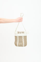 A.P.C. Woven Leather Garance Bucket Bag