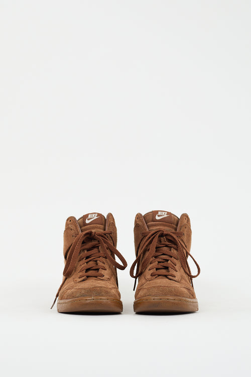 A.P.C. X Nike Brown Dunk High Sneaker