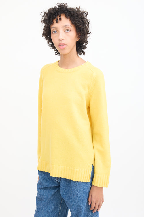 A.P.C. Yellow Wool Knit Sweater