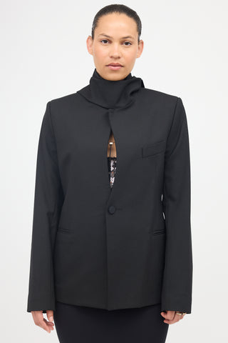 Aaron Esh Wool Keyhole Jacket