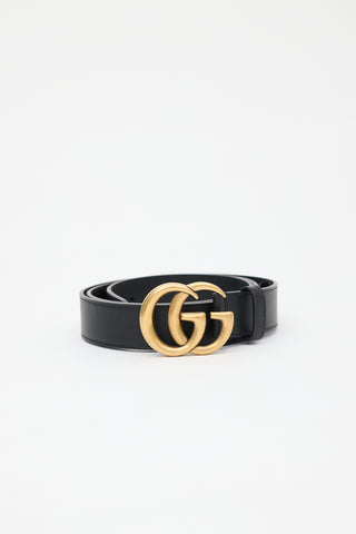 Gucci Leather Marmont GG Belt