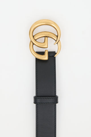 Gucci Leather Marmont GG Belt