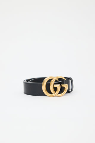 Gucci Leather Marmont GG Belt