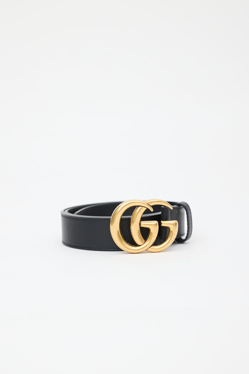 Gucci Leather Marmont GG Belt