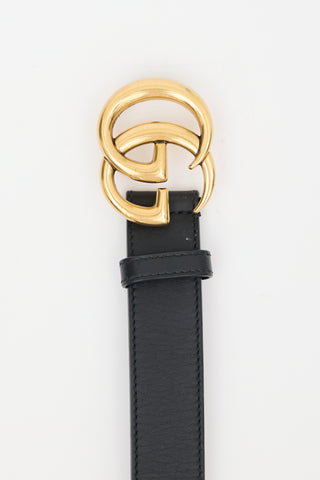 Gucci Leather Marmont GG Belt