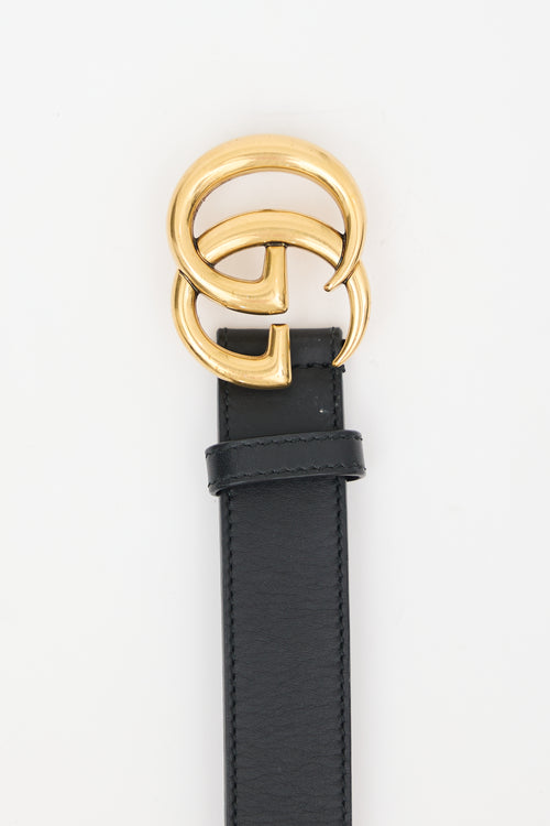 Gucci Leather Marmont GG Belt