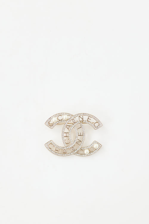 Chanel 2020 Pearl CC Brooch