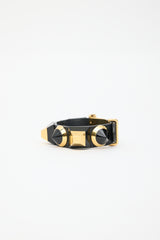 Fendi Leather Embellished Bracelet