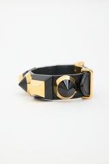 Fendi Leather Embellished Bracelet