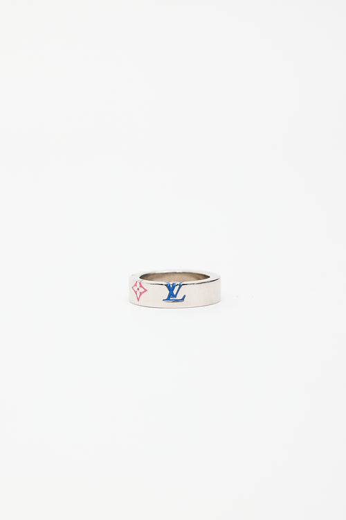 Louis Vuitton Monogram Enamel Play Fleurs Ring
