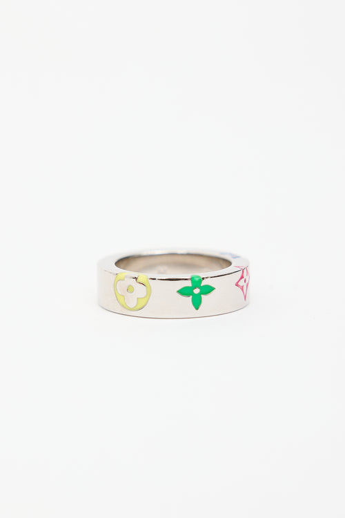 Louis Vuitton Monogram Enamel Play Fleurs Ring