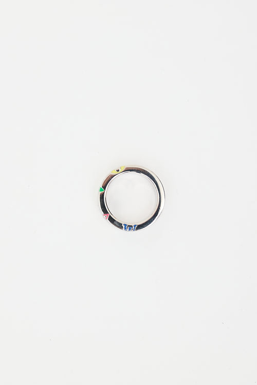 Louis Vuitton Monogram Enamel Play Fleurs Ring
