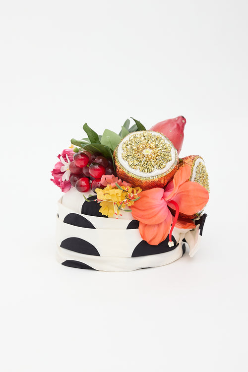 Dolce & Gabbana Printed & 3D Embellished Fruit Hat