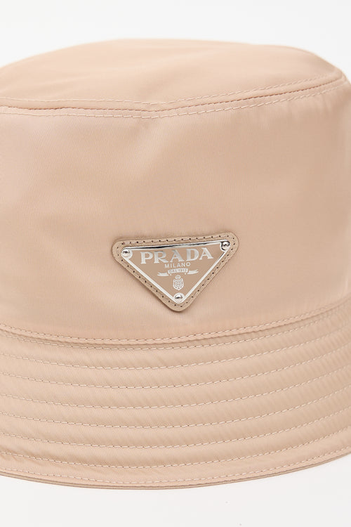Prada Nylon Logo Bucket Hat