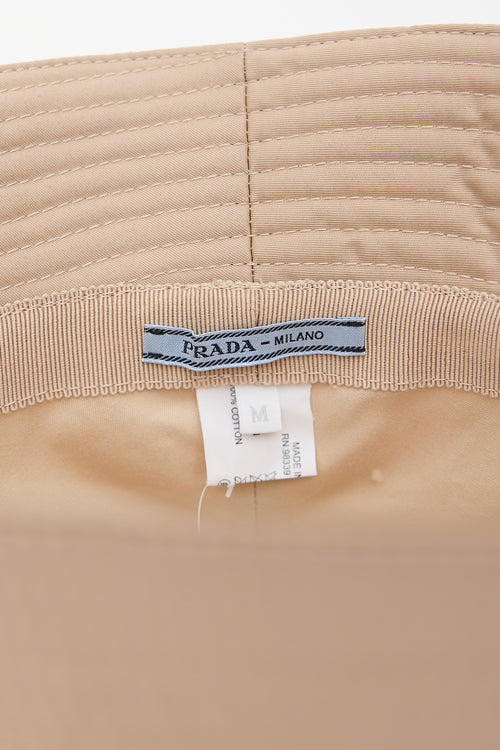 Prada Nylon Logo Bucket Hat