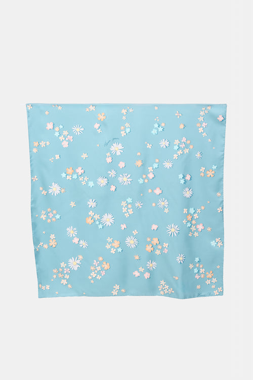 Hermès Silk Flower Power Carré 90 Scarf