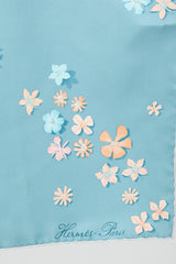 Hermès Silk Flower Power Carré 90 Scarf