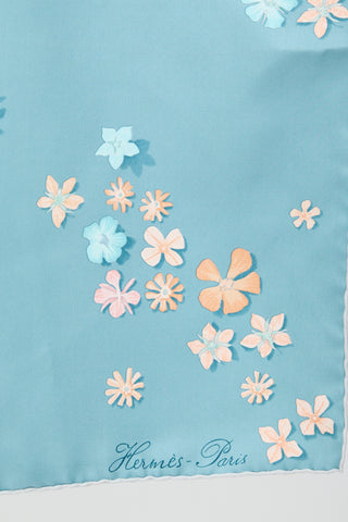 Hermès Silk Flower Power Carré 90 Scarf
