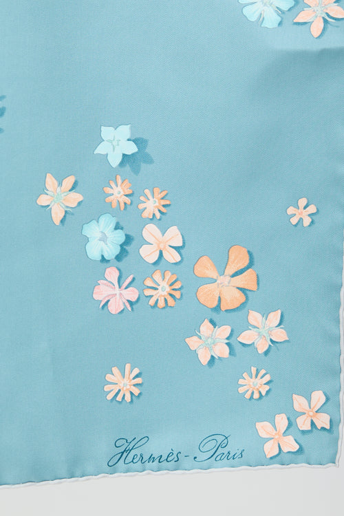 Hermès Silk Flower Power Carré 90 Scarf