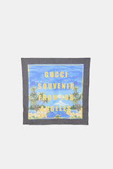 Gucci Printed Souvenir Square Scarf