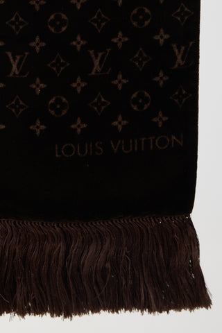 Louis Vuitton Velvet Monogram Devoré Scarf