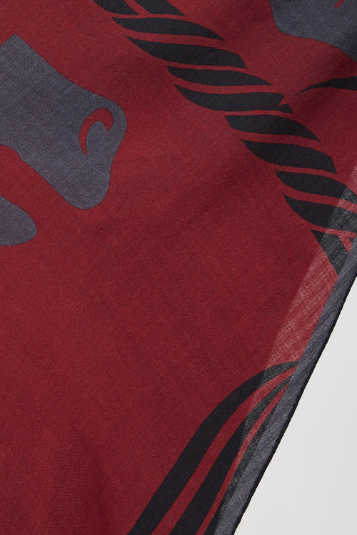 Hermès Cashmere & Silk Quadrige Losange Scarf