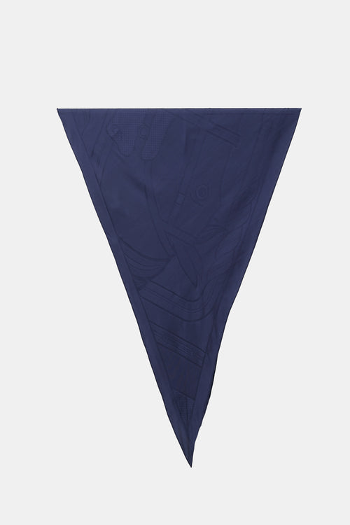 Hermès Silk Quadrige Jacquard Losange Scarf