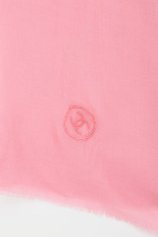 Chanel Cashmere Sheer CC Scarf