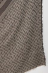 Gucci Wool & Silk GG Monogram Scarf