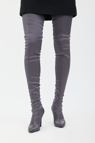 Stella McCartney Satin Thigh High Boot