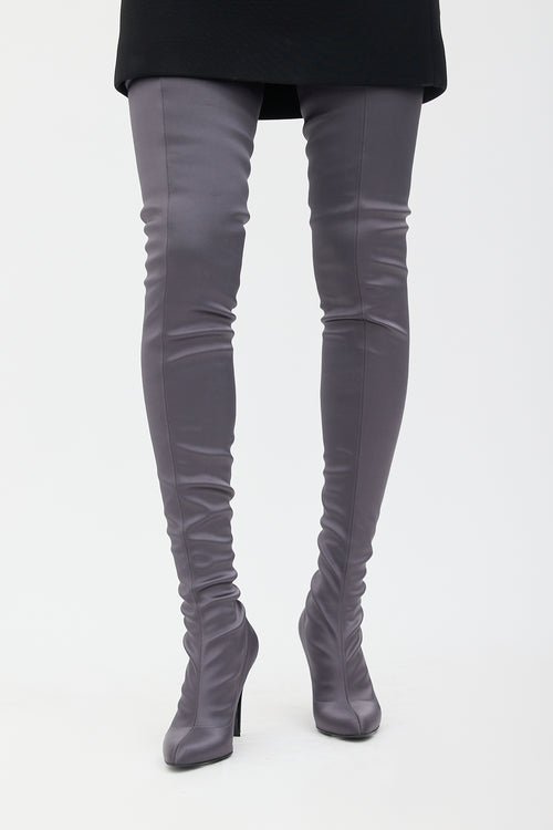 Stella McCartney Satin Thigh High Boot