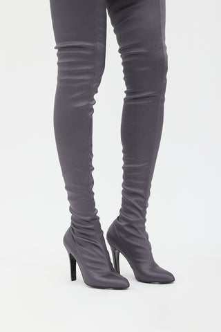 Stella McCartney Satin Thigh High Boot