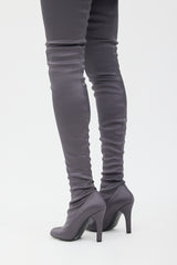 Stella McCartney Satin Thigh High Boot