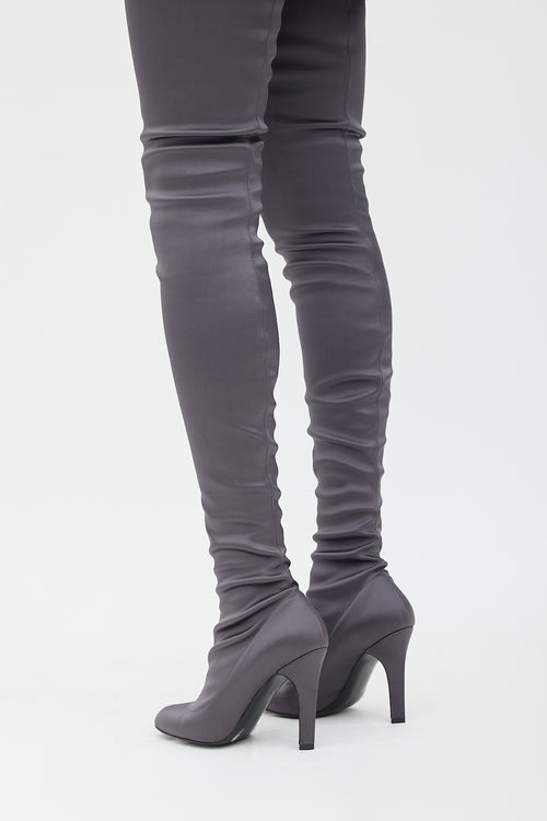 Stella McCartney Satin Thigh High Boot