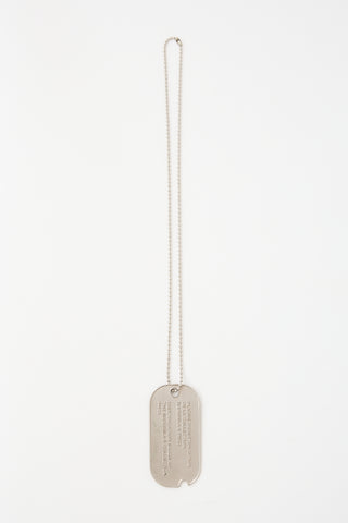 MM6 Maison Margiel FW 2022 Large Tag Necklace
