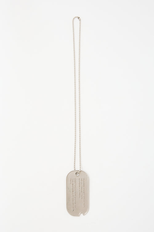 MM6 Maison Margiel FW 2022 Large Tag Necklace