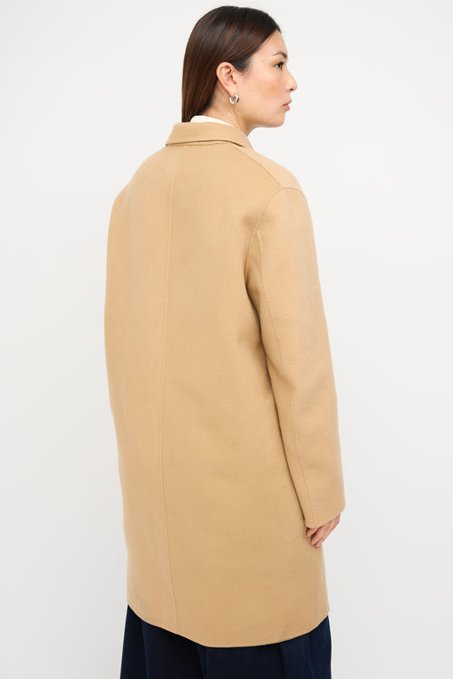 Acne Studios Beige Wool & Cashmere Mid Length Coat