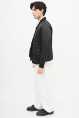 Acne Studios Mylon Matt Bomber Jacket