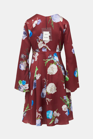 Acne Studios Satin Dahari Dress