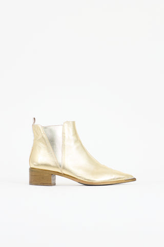 Acne Studios Metallic Leather Jensen Boot