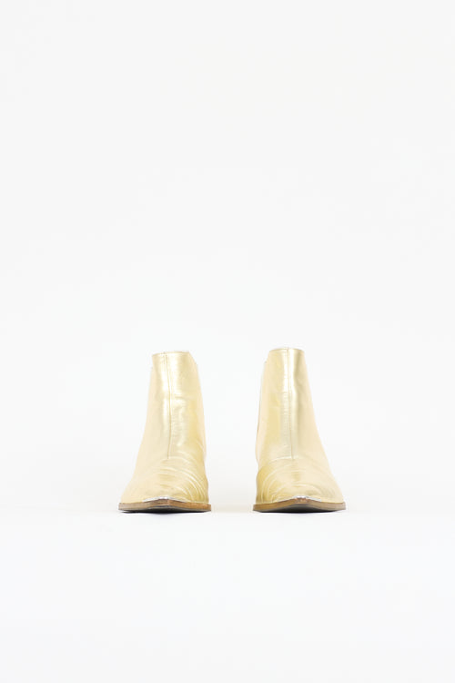 Acne Studios Metallic Leather Jensen Boot