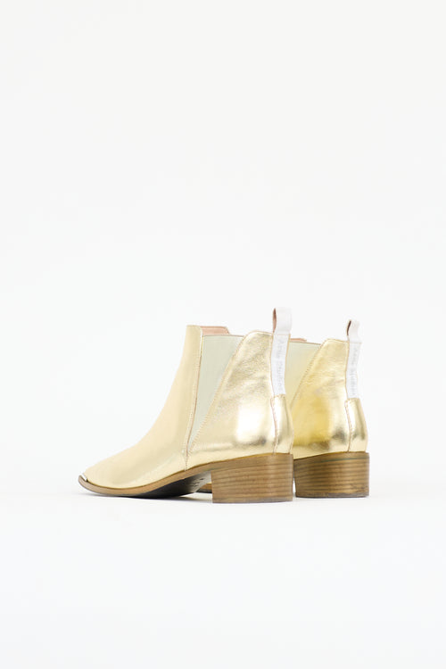 Acne Studios Metallic Leather Jensen Boot